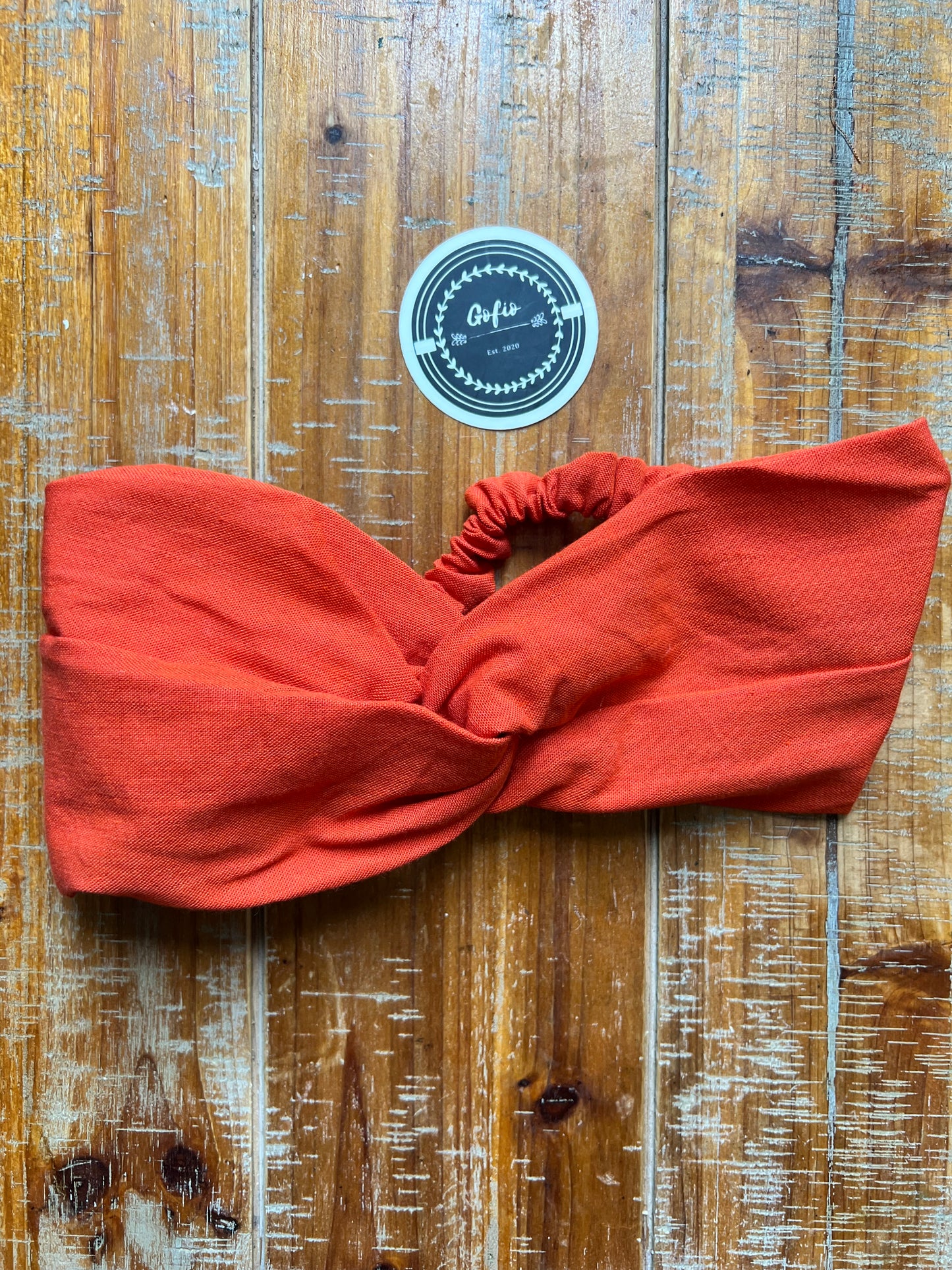 Orange Twisted Headband