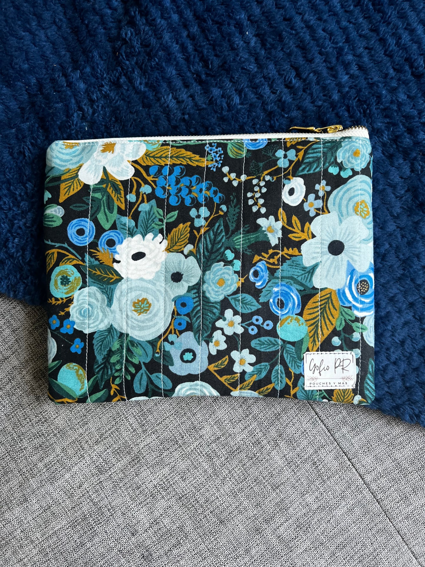 A Quilted Blue Garden Party