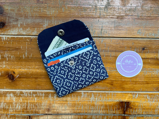Denim Stitches Card Holder